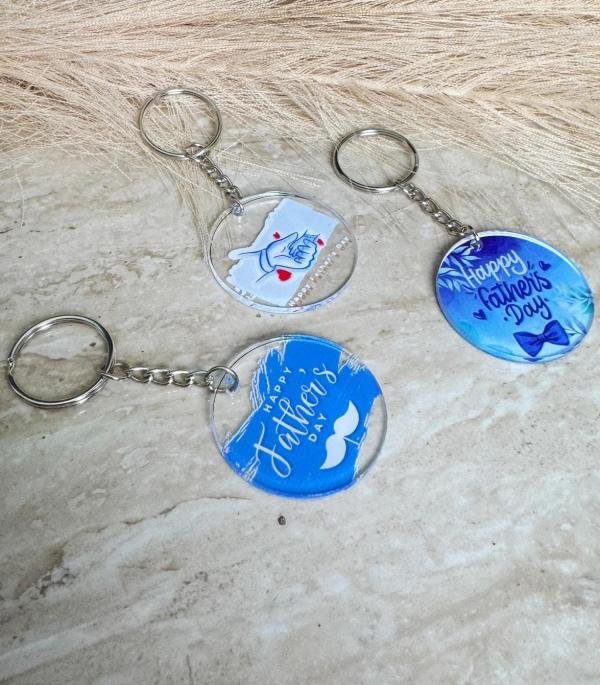 Circle Plexi Keychain