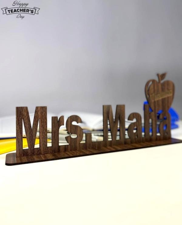 Wood Desk name