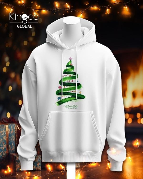 Christmas white hoodies
