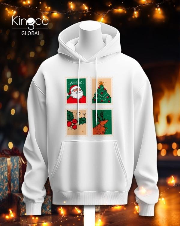 Christmas white hoodies