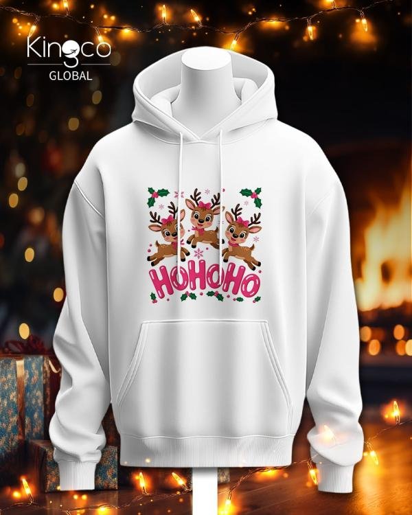 Christmas white hoodies