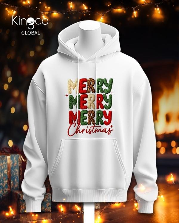 Christmas white hoodies