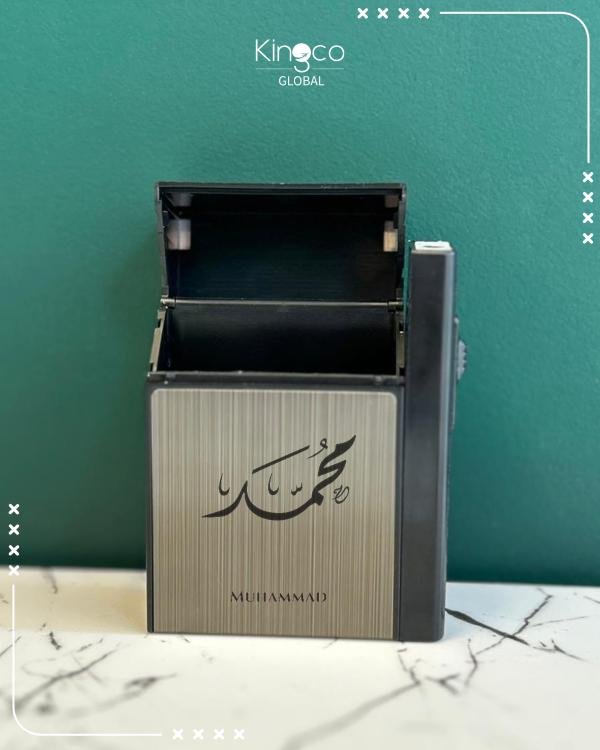 Cigarette box with lighter 