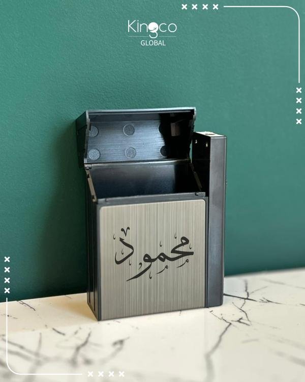 Cigarette box with lighter 